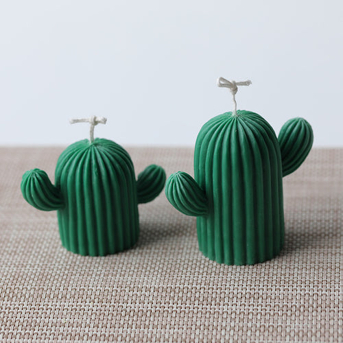 Silicone cactus candle mould for DIY scented candles, plaster and soap