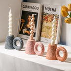 Plain glazed ceramic candle vessel, sold empty